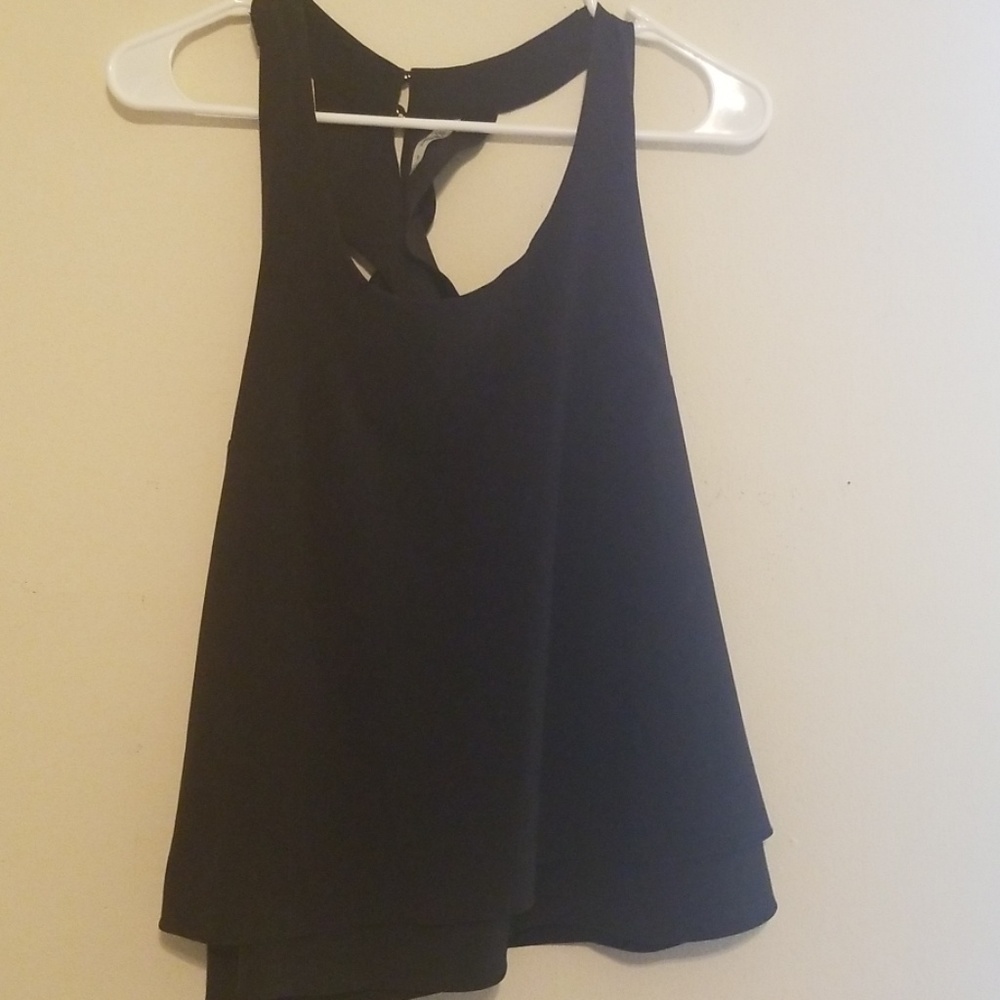 Blank silky tank blouse